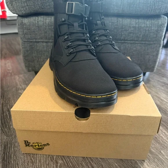 Dr. Martens Black Tactical Men's Boots - Picture 2 of 5